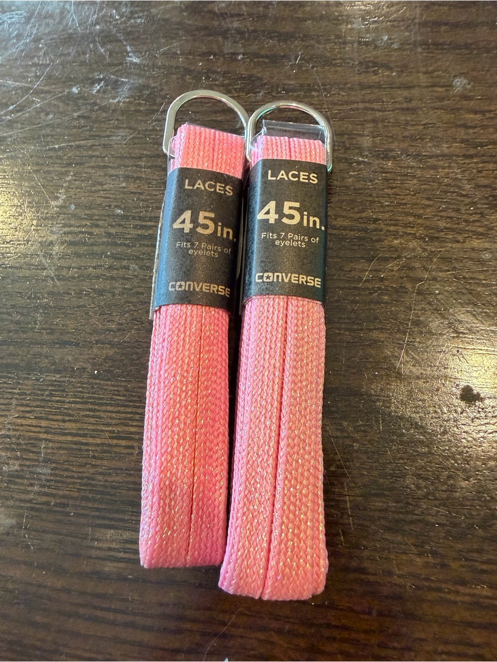 Converse Iridescent Pink Shoelaces